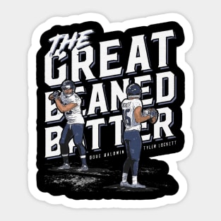 Tyler Lockett & Doug Baldwin Seattle Baseball Sticker